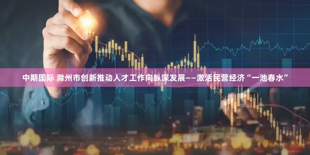 中期国际 滁州市创新推动人才工作向纵深发展——激活民营经济“一池春水”