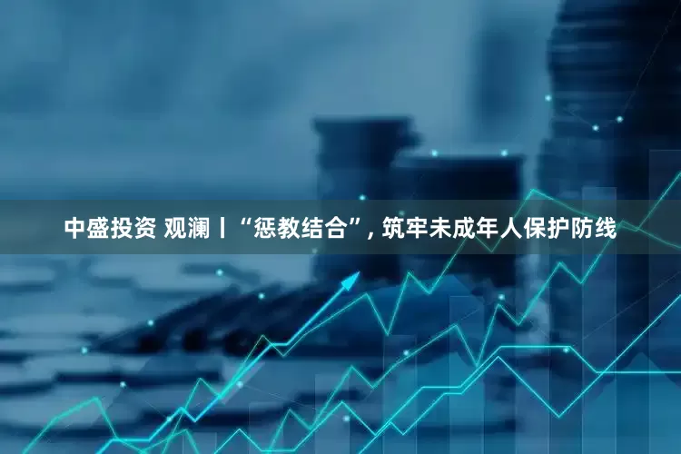 中盛投资 观澜丨“惩教结合”, 筑牢未成年人保护防线