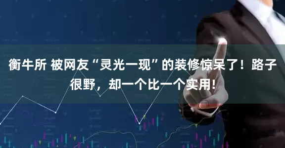 衡牛所 被网友“灵光一现”的装修惊呆了！路子很野，却一个比一个实用!