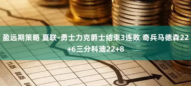 盈远期策略 夏联-勇士力克爵士结束3连败 奇兵马德森22+6三分科迪22+8